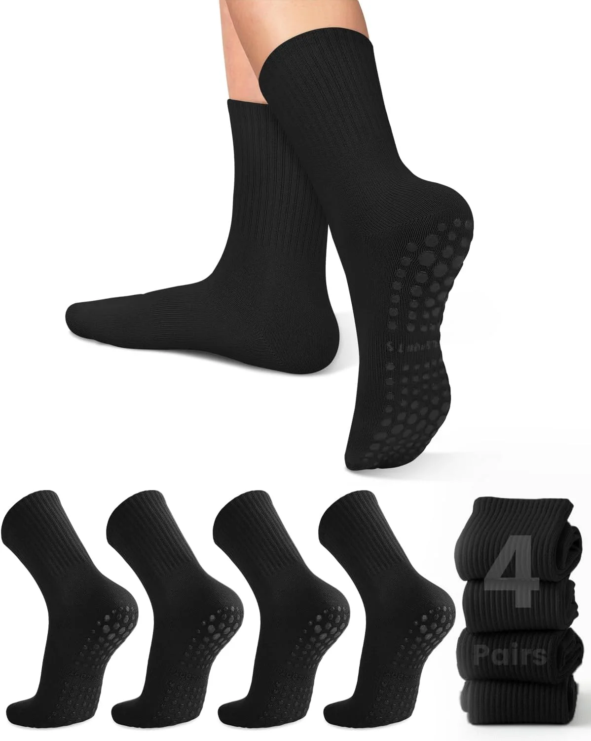 Yoga Pilates Yoga - 4 pairs of women's yoga socks,