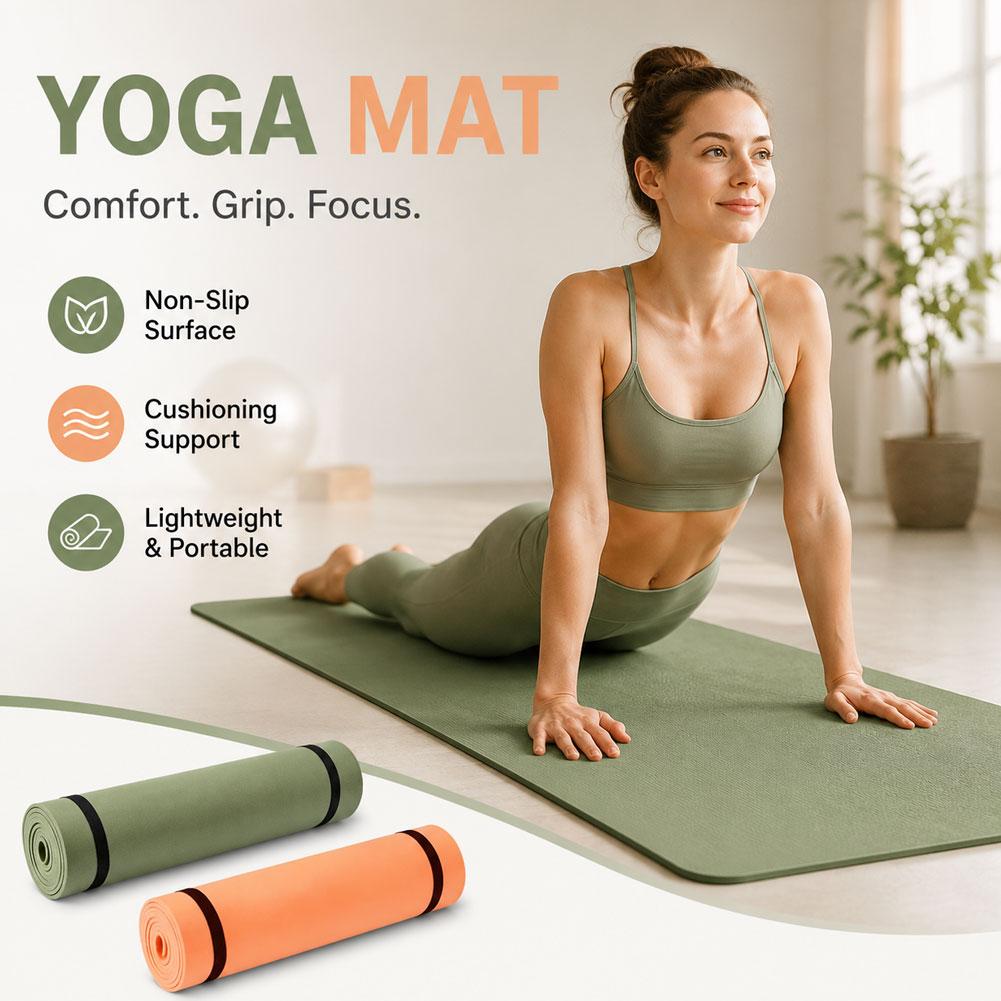 Pilates Yoga Shoes - Thick Yoga Mat Anti-skid Sports Fitness