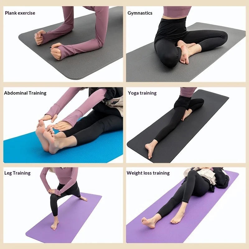Extra Thick Non Slip Yoga Mat  - Pilates Yoga Mat Thickness recension och pris