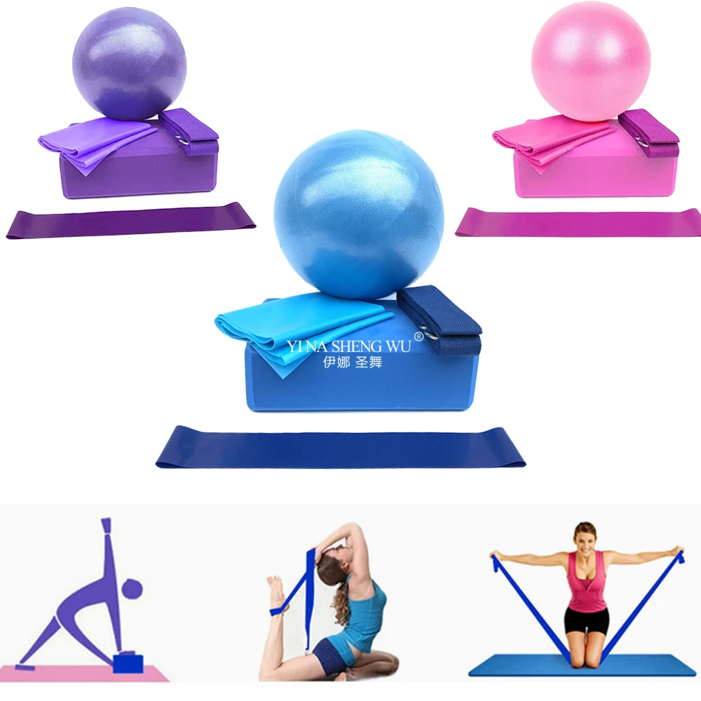 Yoga Starter Kit 5pc Set Yoga  - Pilates Yoga Block Exercises recension och pris