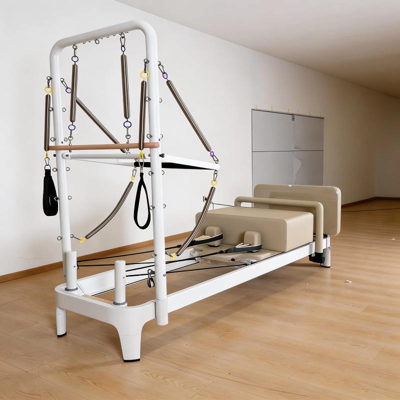 White Pilates Reformer Bed Cor - Pilates Yoga Loft recension och pris