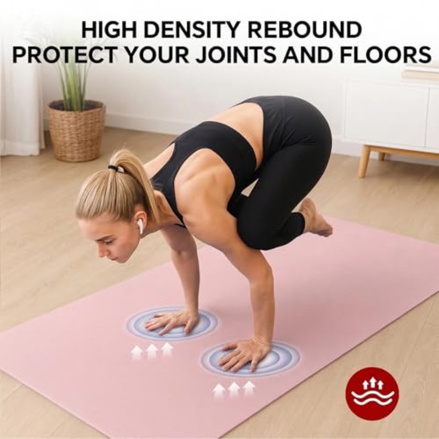 Extra Large Yoga Mat for Home  - Pilates Yoga Mat Thickness recension och pris