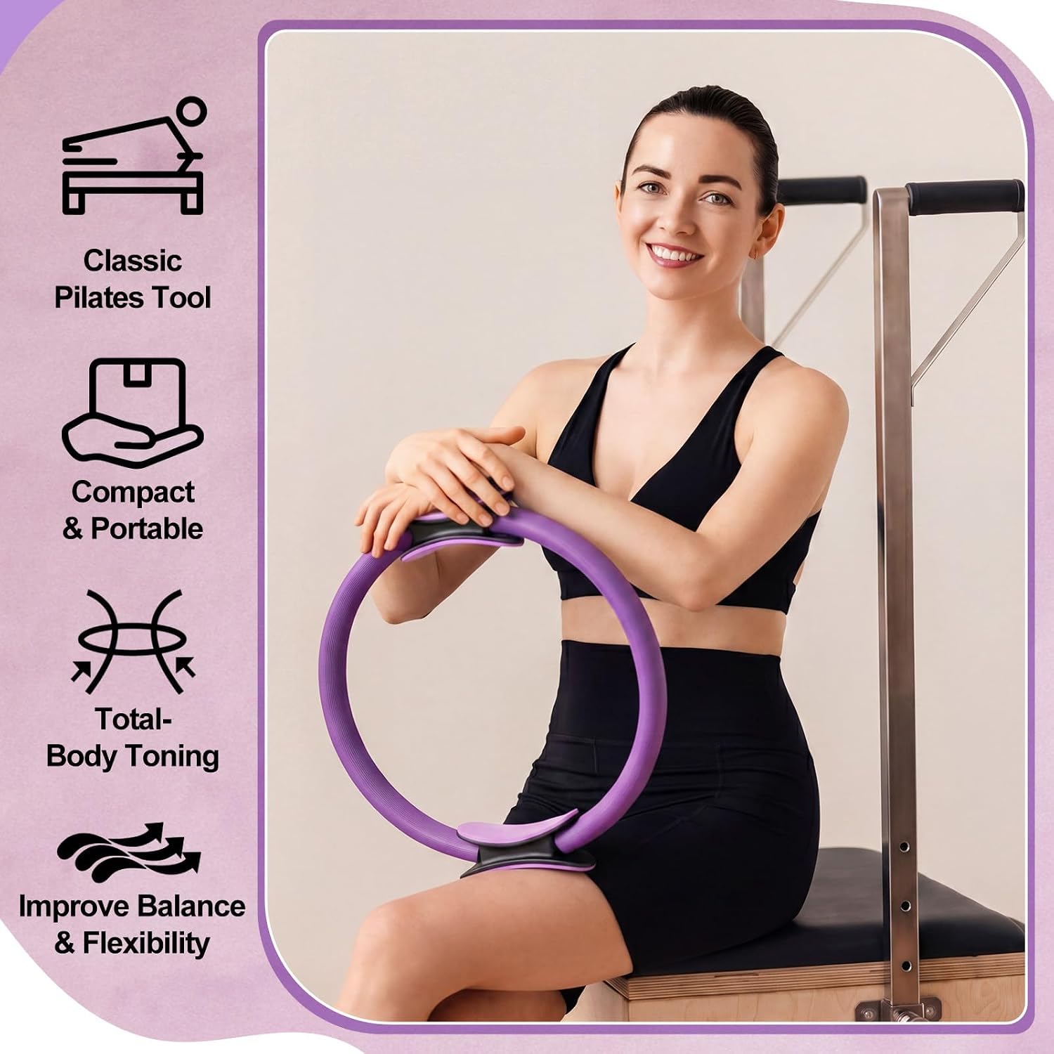 12 Pcs Pilates Ring Set Dual S - Pilates Ring Magic recension och pris