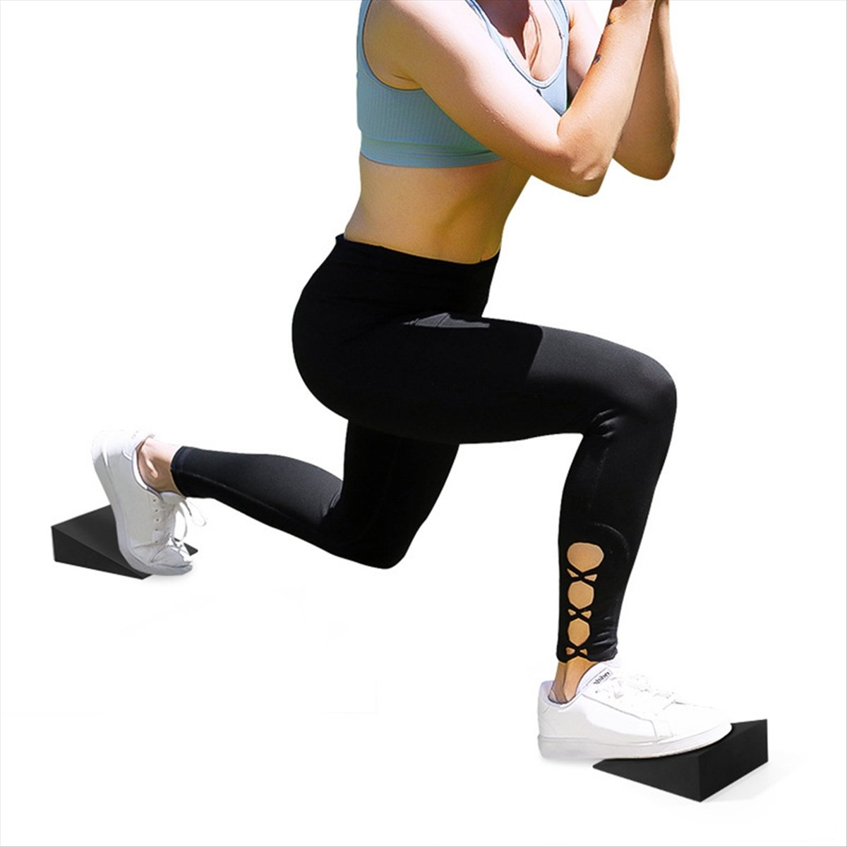 ABXY 2Pcs Yoga Wedge Blocks EV - Pilates Yoga Block Exercises recension och pris