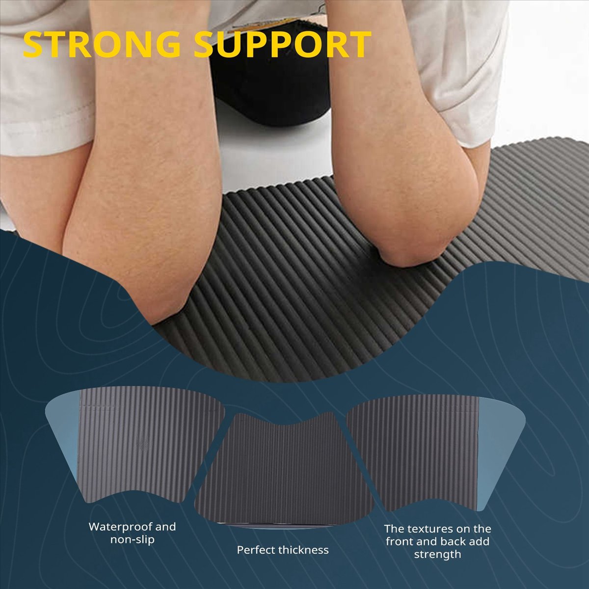 Doings 15MM Thick Yoga Mat Com - Pilates Yoga Mat Thickness recension och pris
