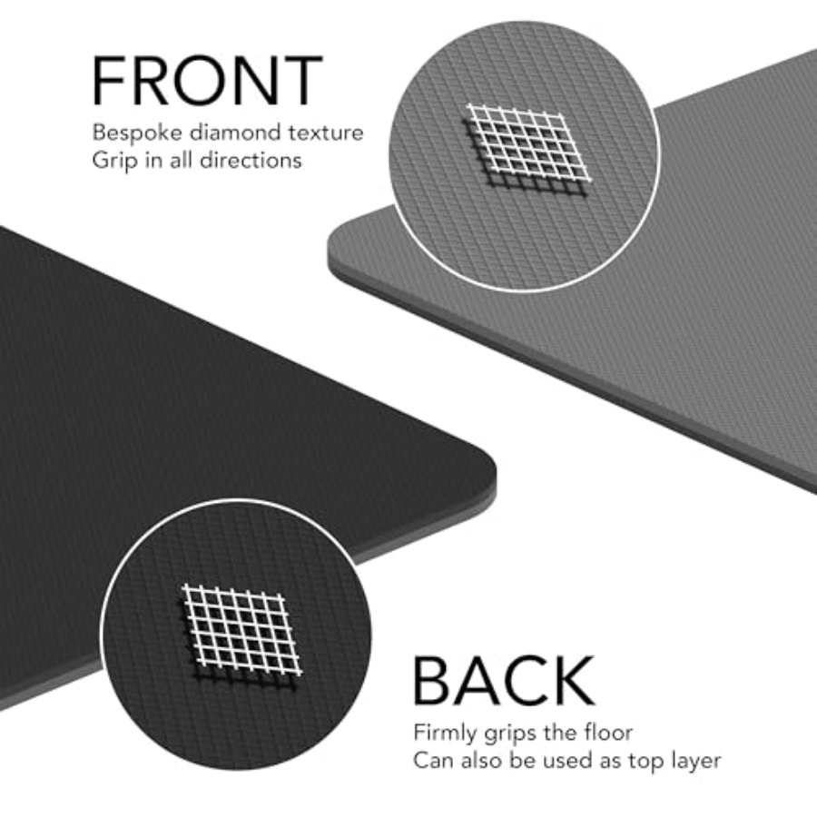 Large Exercise Mat Extra Thick - Pilates Yoga Mat Thickness recension och pris