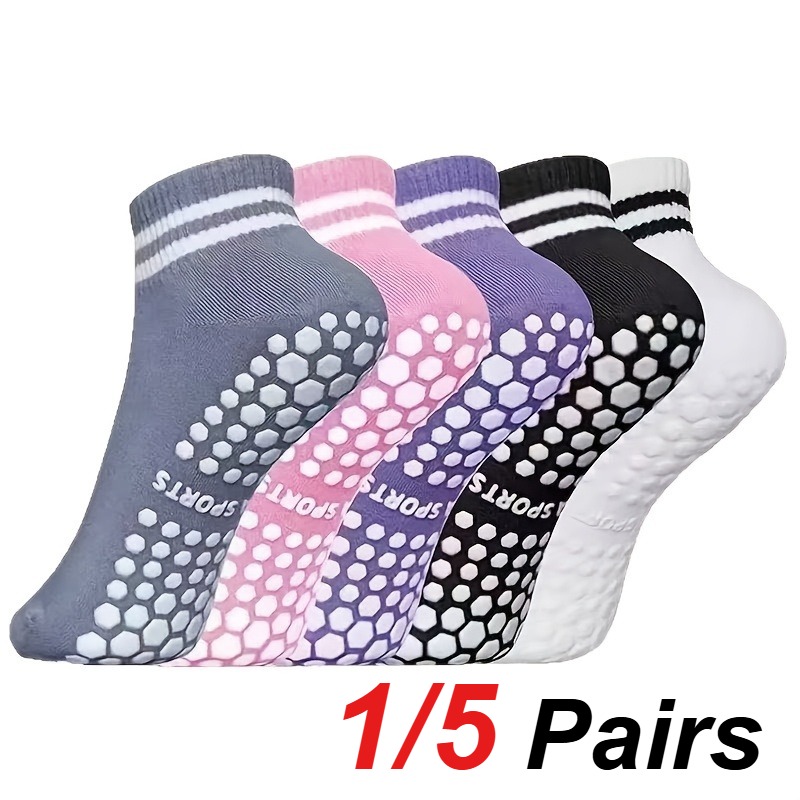 1/5 Pair Women's Silicone Anti - Yoga Pilates Yoga recension och pris
