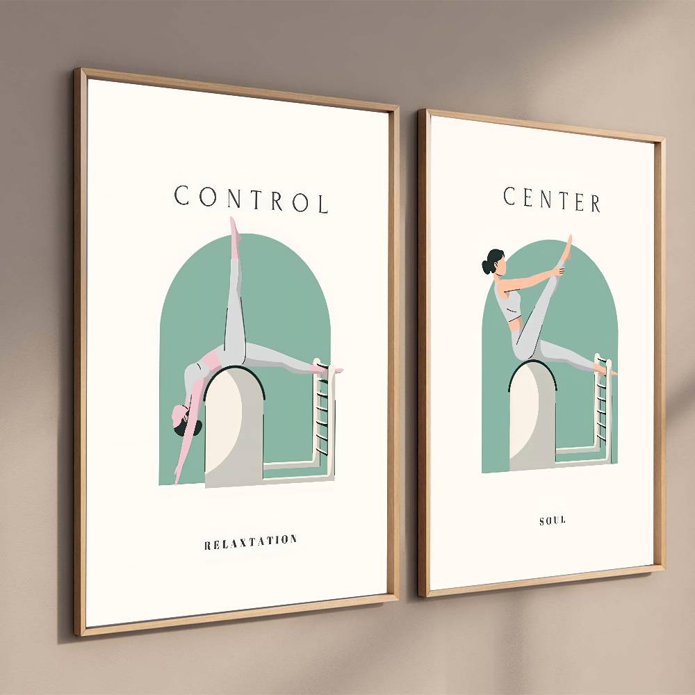 Minimal Pilates Workout Illust - Pilates Yoga Flow recension och pris