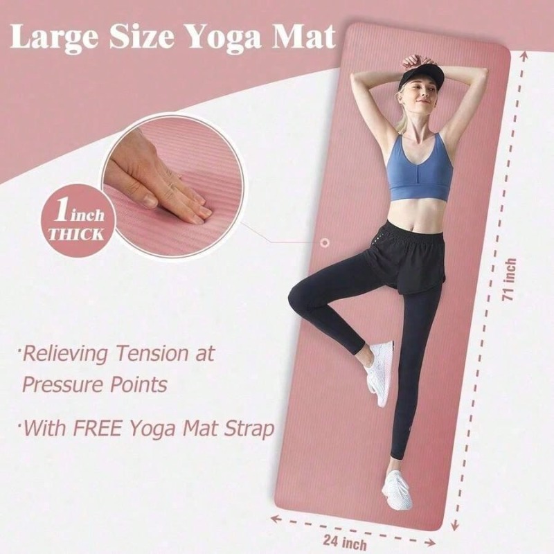 Yoga Mats BalanceFrom Yoga Mat - Pilates Yoga Mat Thickness recension och pris