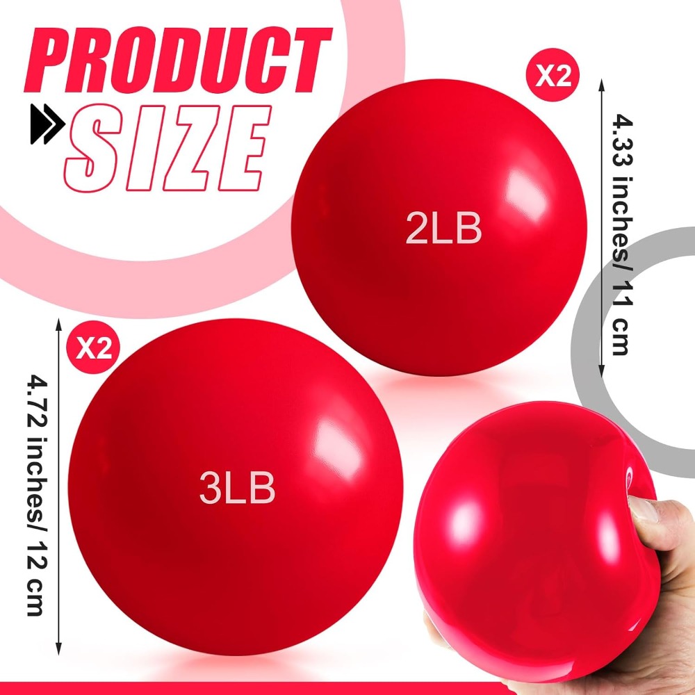 1lb-5lb Weighted Toning Balls  - Pilates Toning Ball recension och pris