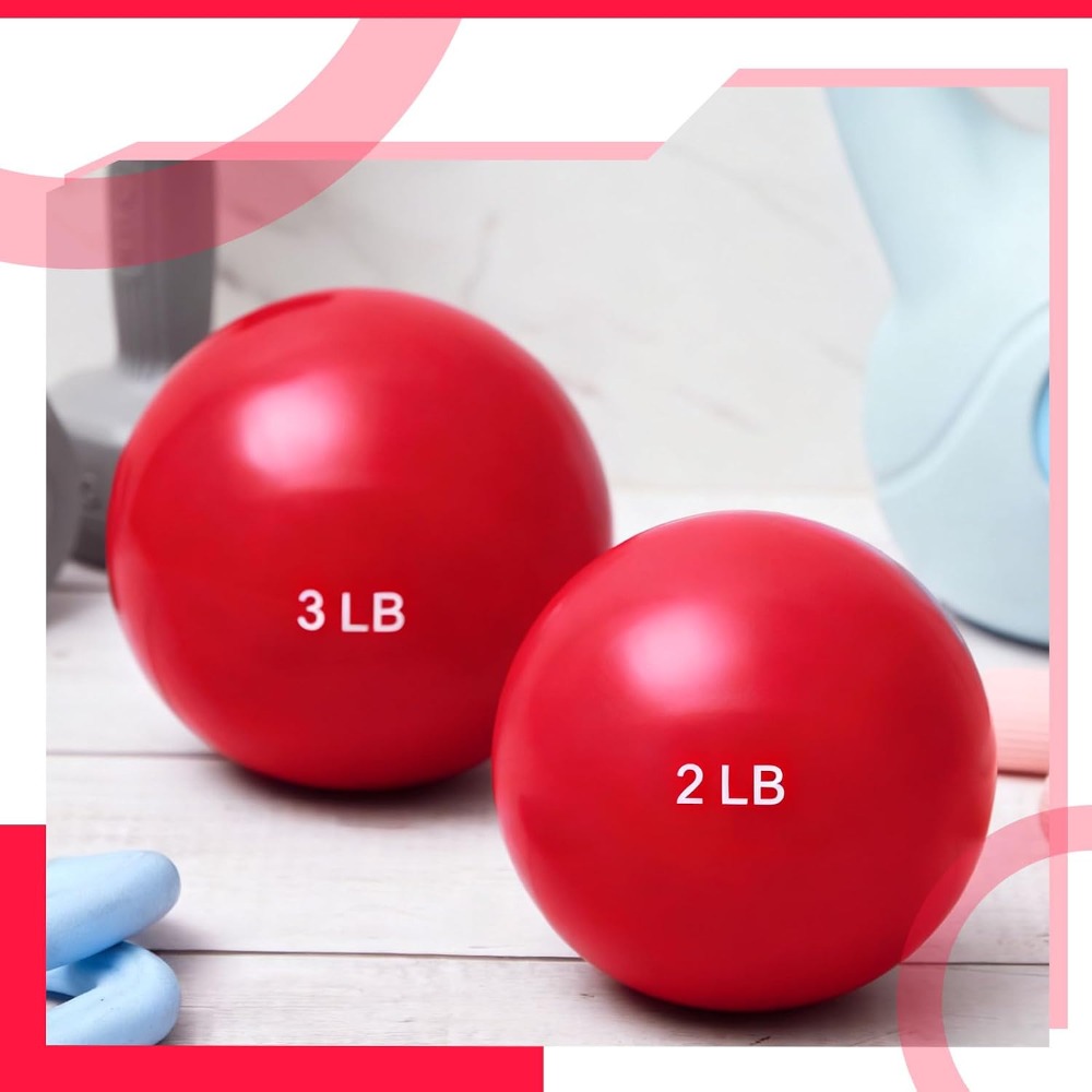 1lb-5lb Weighted Toning Balls  - Pilates Toning Ball recension och pris