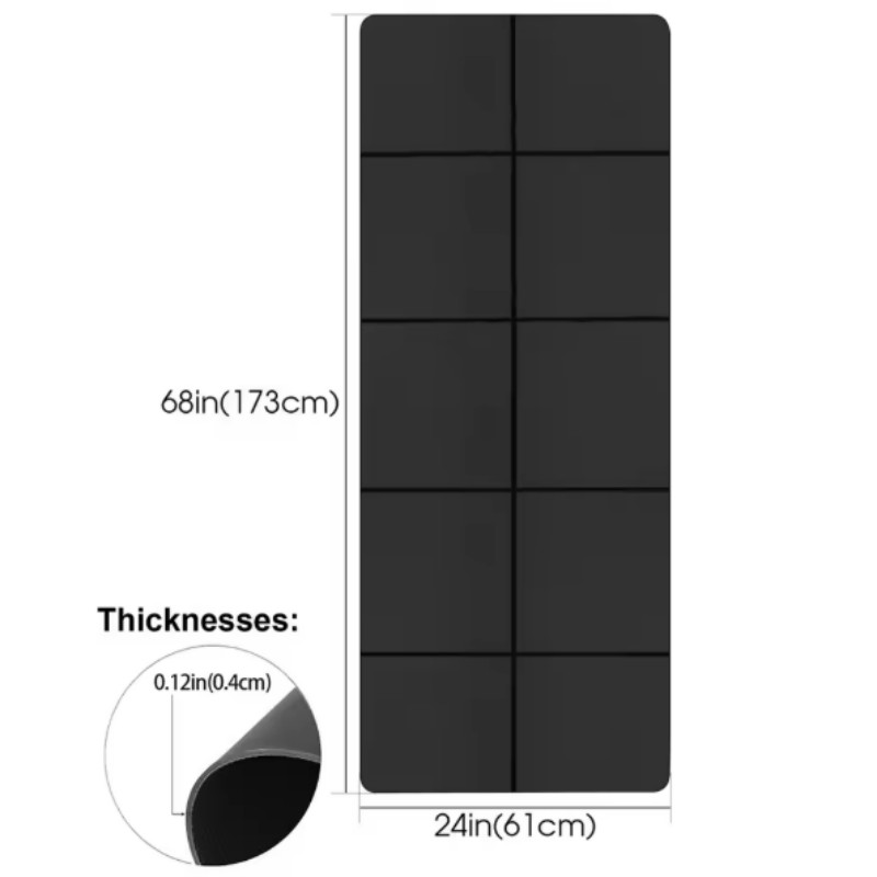 Yoga Mat Anti-skid Sports Fitn - Pilates Yoga Mat Thickness recension och pris