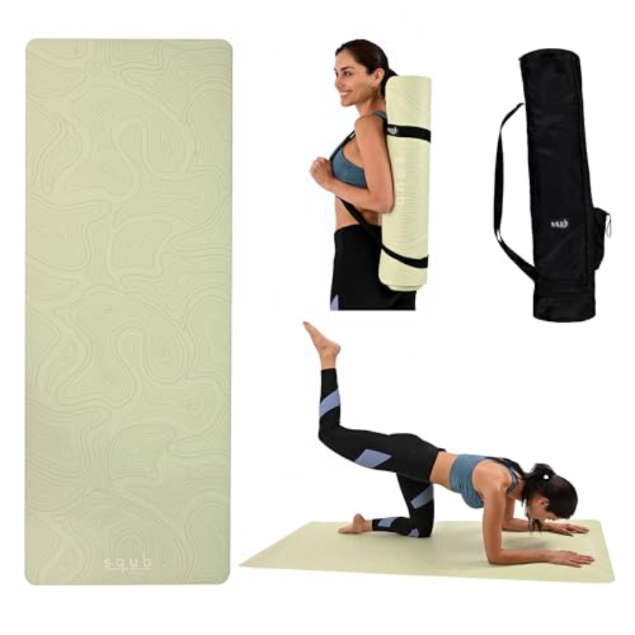 Yoga Mat for Pilates Fitness T - Pilates Yoga Mat Thickness recension och pris
