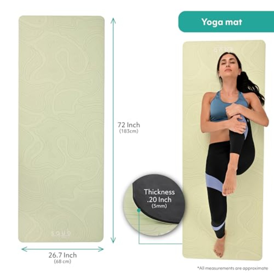 Yoga Mat for Pilates Fitness T - Pilates Yoga Mat Thickness recension och pris