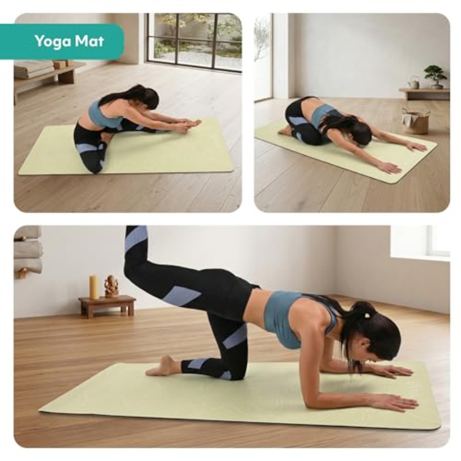 Yoga Mat for Pilates Fitness T - Pilates Yoga Mat Thickness recension och pris