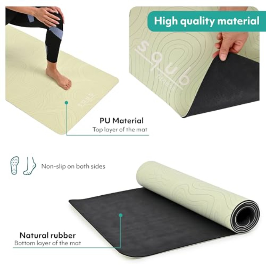 Yoga Mat for Pilates Fitness T - Pilates Yoga Mat Thickness recension och pris