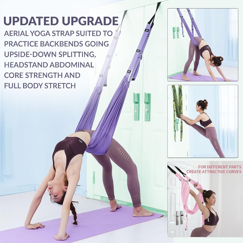 Adjustable Aerial Yoga Hammock - Pilates Yoga Body recension och pris