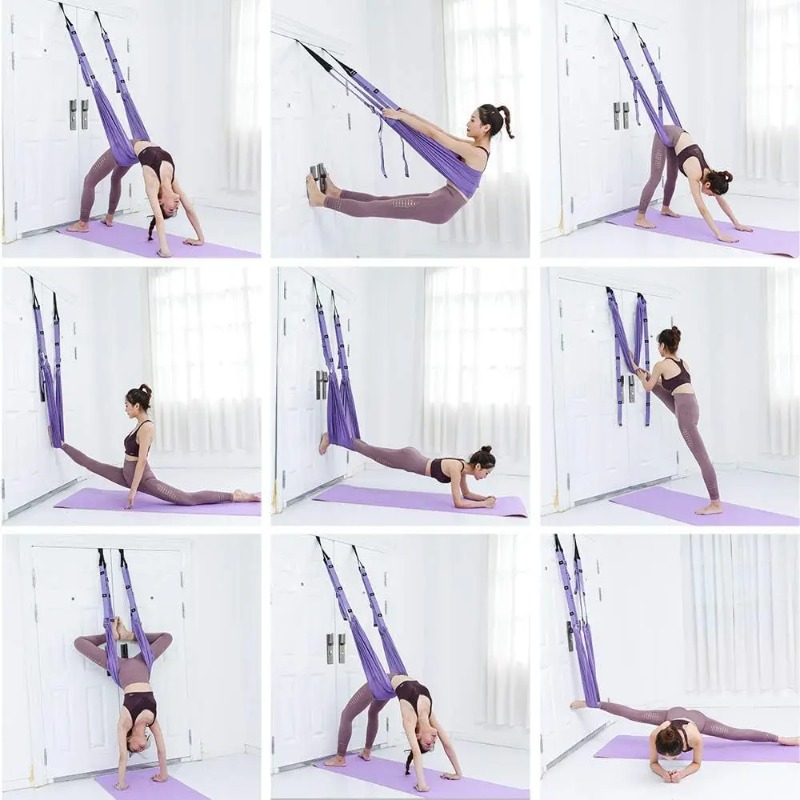Adjustable Aerial Yoga Hammock - Pilates Yoga Body recension och pris