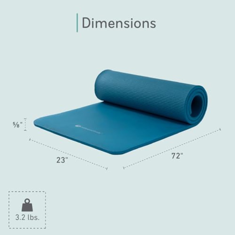 Pilates and yoga mat for studi - Pilates Yoga Mat Thickness recension och pris