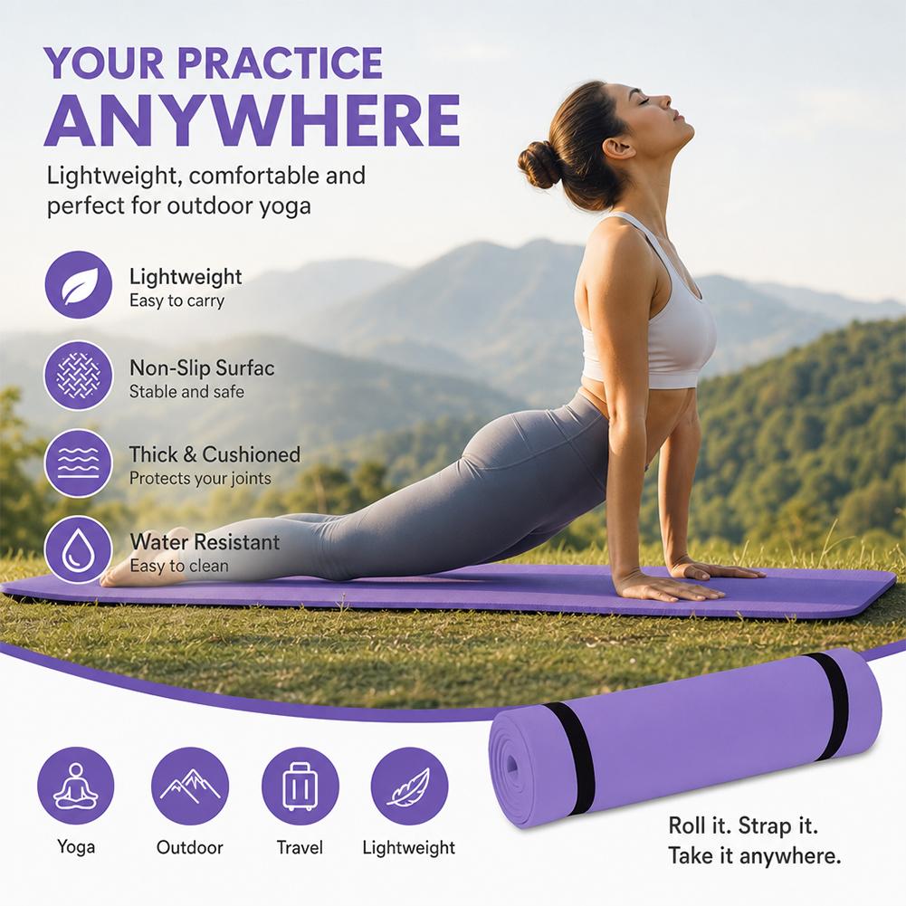 1/2Pcs Thick Yoga Mat Anti-ski - Pilates Yoga Shoes recension och pris