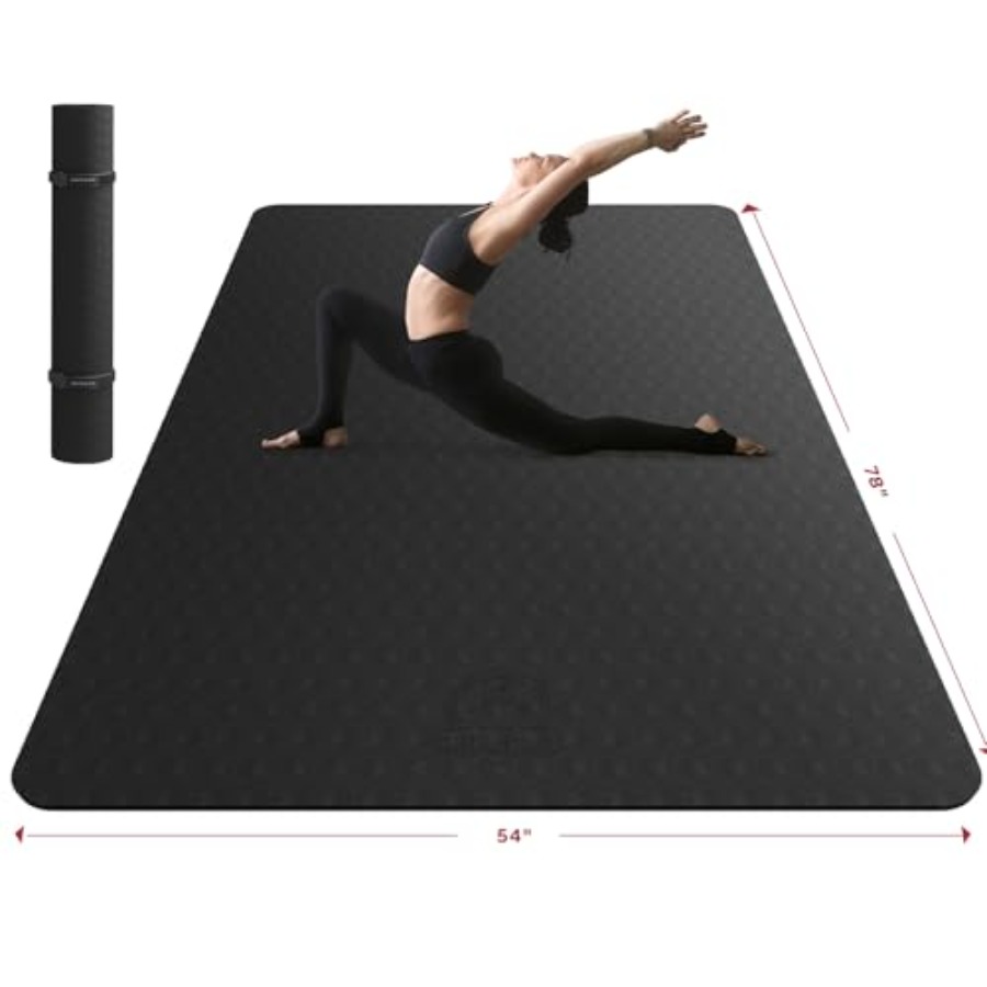 Extra Large Yoga Mat for Home  - Pilates Yoga Mat Thickness recension och pris