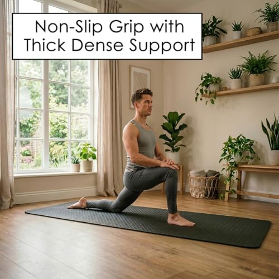 Home workout yoga mat, extra t - Pilates Yoga Mat Thickness recension och pris
